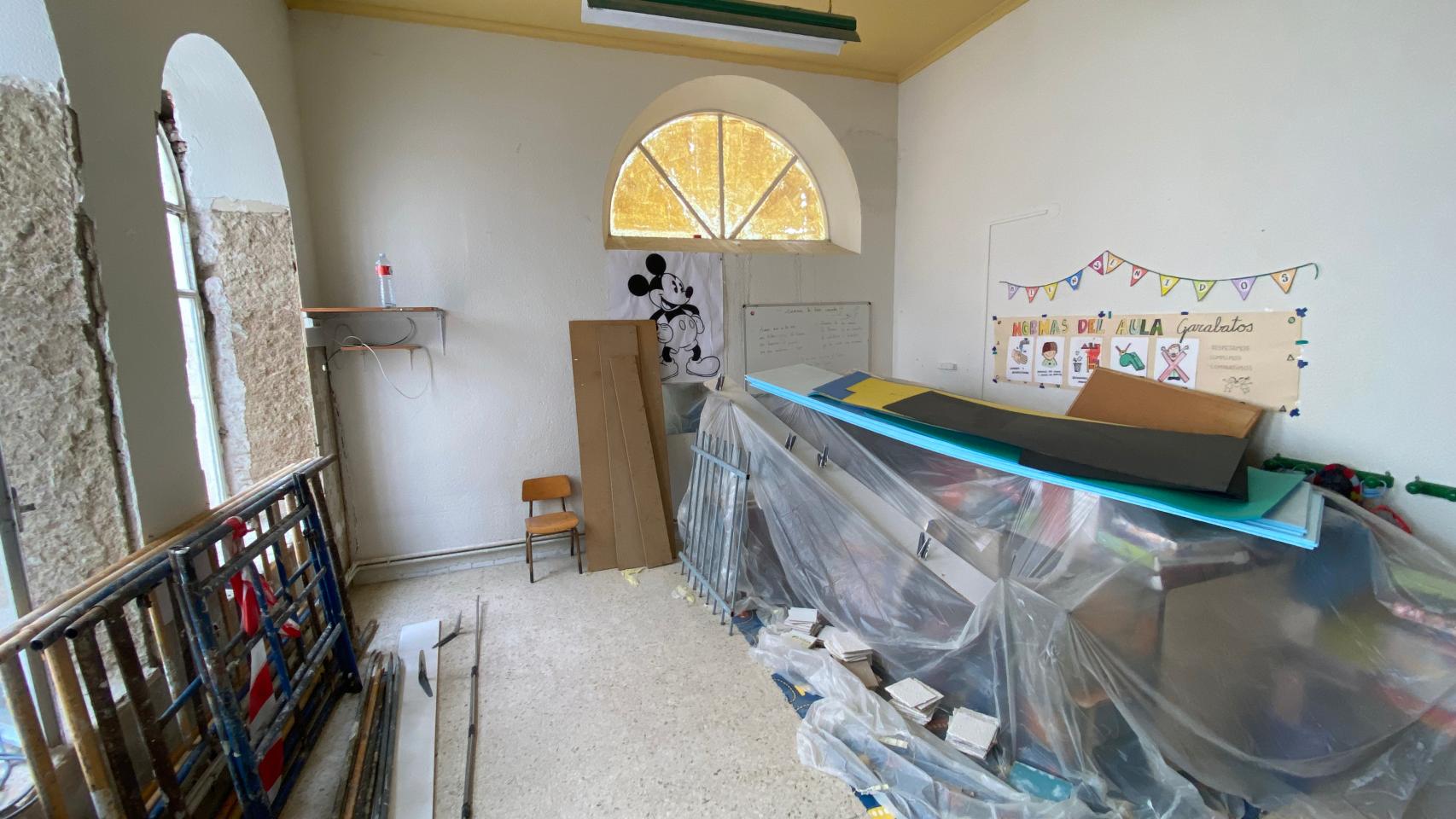 Local de la asociación de vecinos de Pinilla, en obras