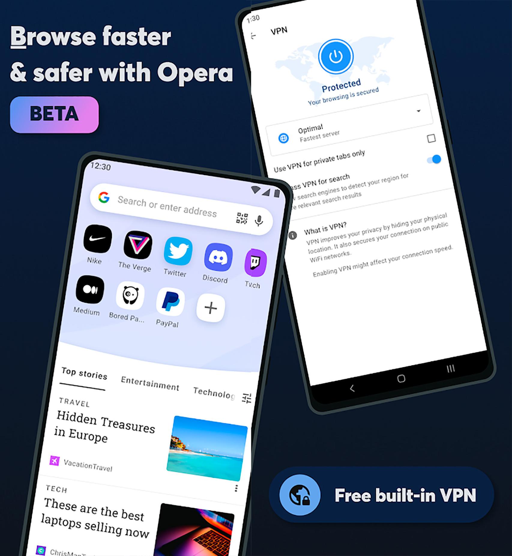 Opera para ANdroid