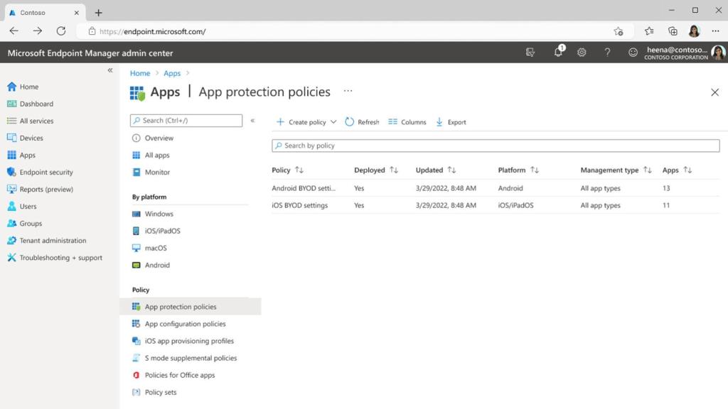 MAM en Windows 11.