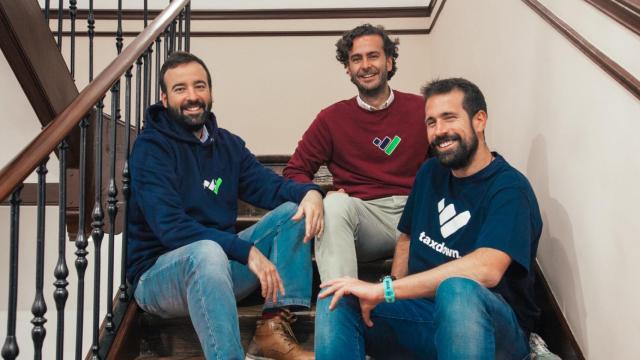 Álvaro, Joaquín y Quique, fundadores de TaxDown.