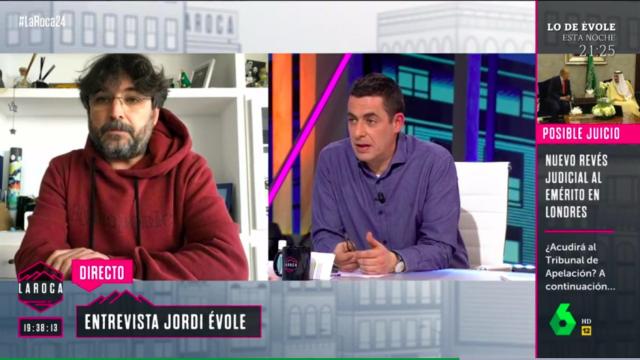 Évole durante la intervención en 'La Roca' que se ha hecho viral.