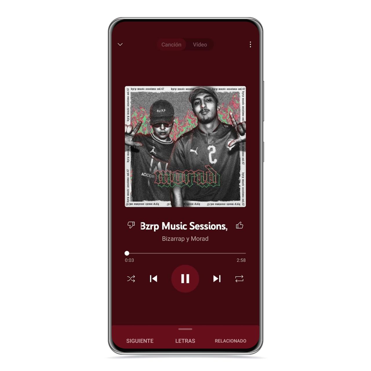Canción en YouTube Music
