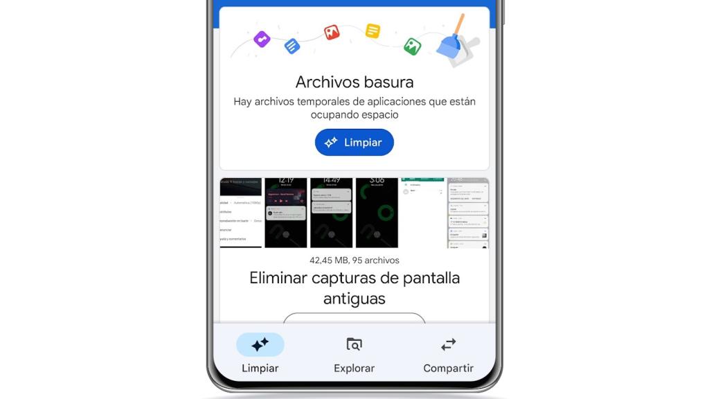 Limpieza en Files de Google