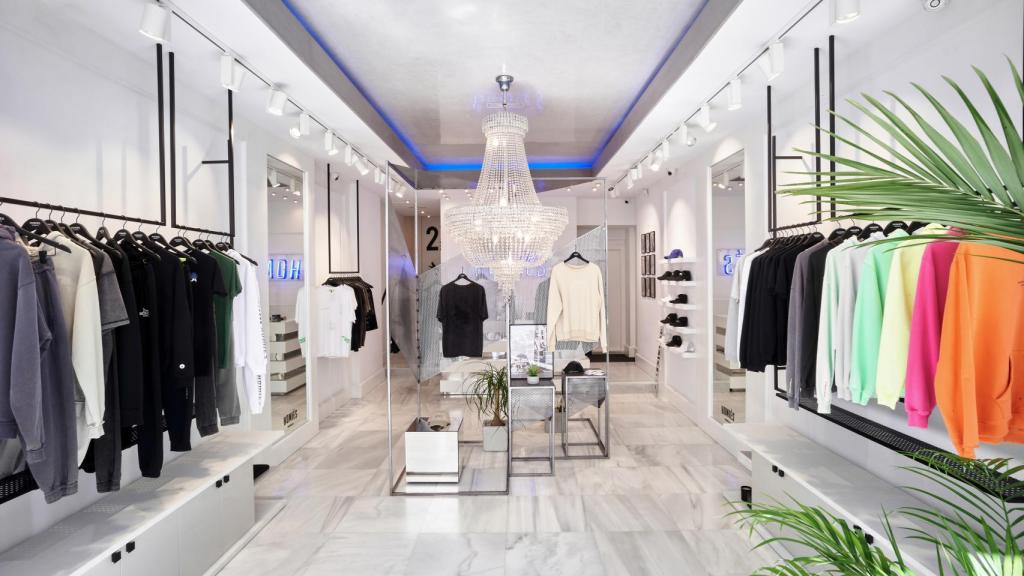 El interior de la boutique de Homiés.