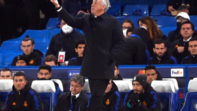 Carlo Ancelotti en Stamford Bridge.