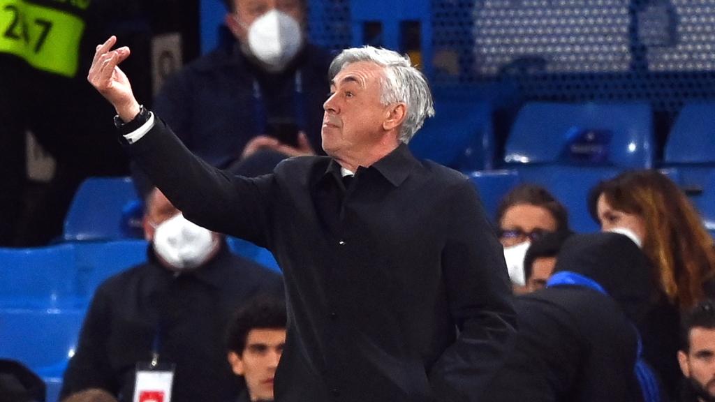 Carlo Ancelotti en Stamford Bridge.