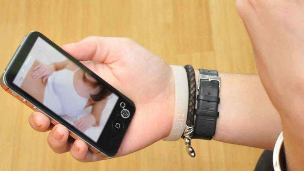 Representación gráfica del sexting.