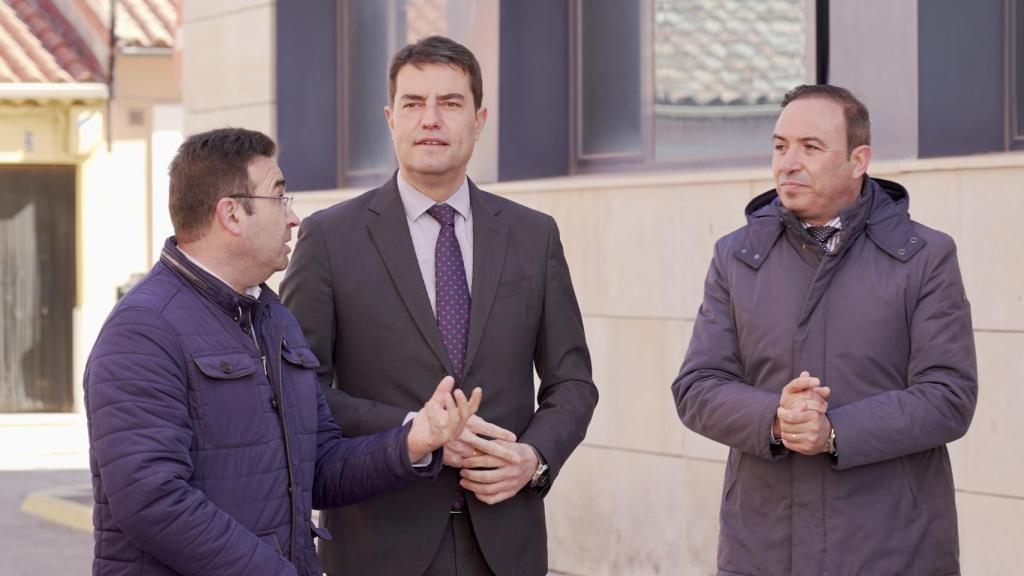Ibáñez en su visita a Peñafiel