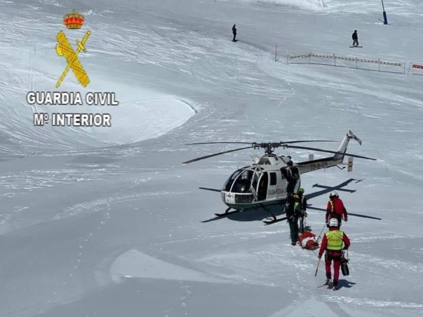 La Guardia Civil rescata el cuerpo del fallecido en San Isidro