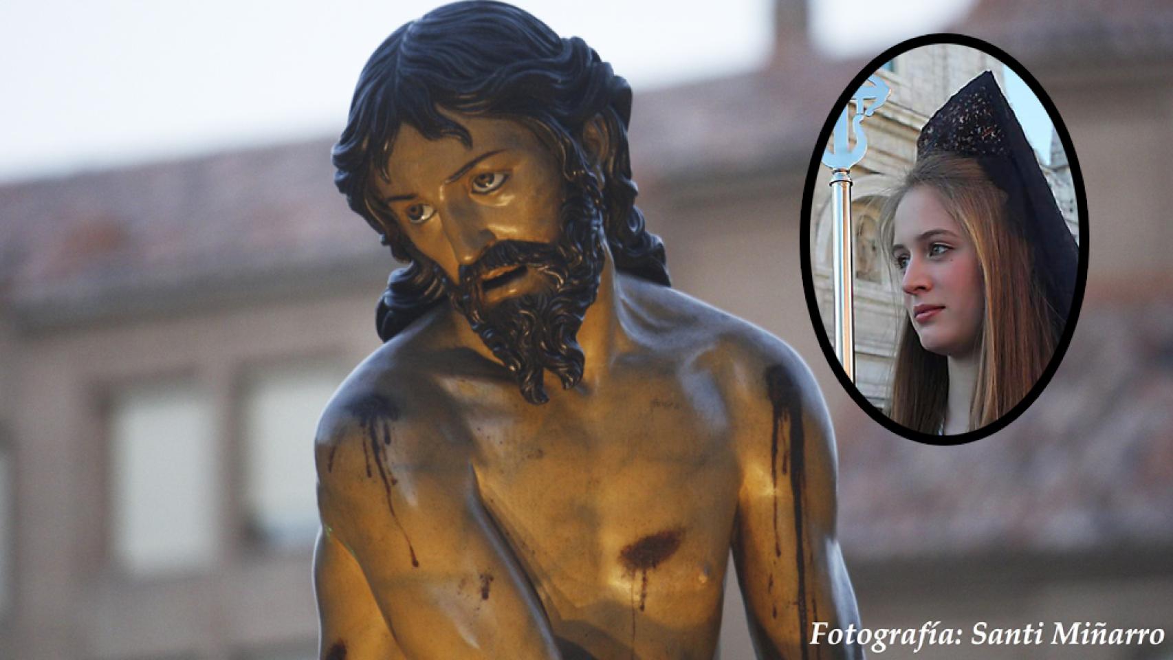 Judit procesionando. Fotografías cedidas a EL ESPAÑOL – Noticias de Castilla y León por : Santi Miñarro