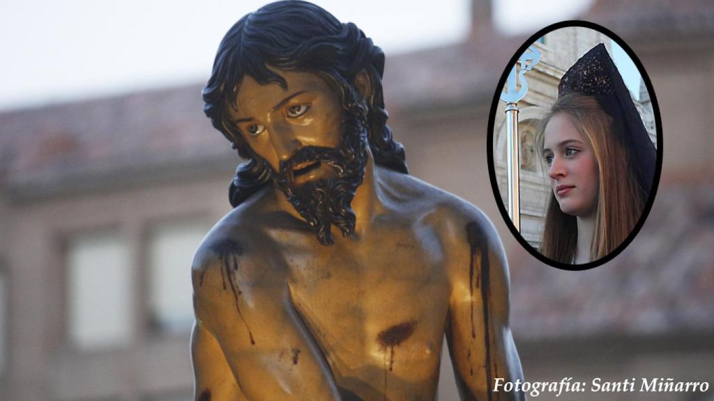 Judit procesionando. Fotografías cedidas a EL ESPAÑOL – Noticias de Castilla y León por : Santi Miñarro