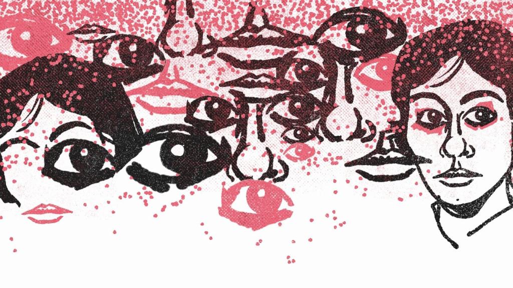 Ilustración de Agustín Comotto para el texto de María Negroni dedicado a Alejandra Pizarnik en 'Atlas de literatura latinoamericana'