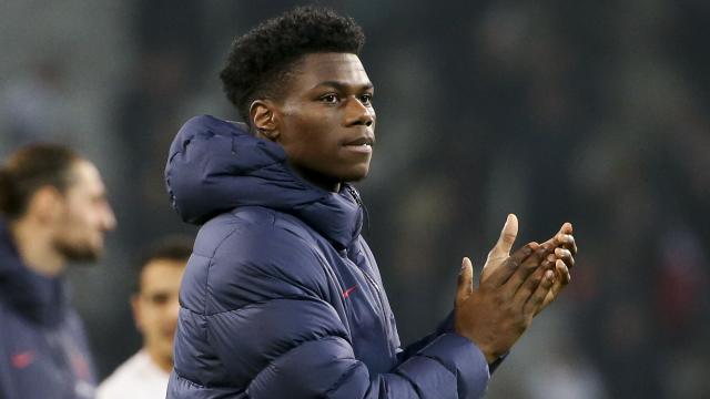 Aurelien Tchouameni tras un partido con la selección francesa