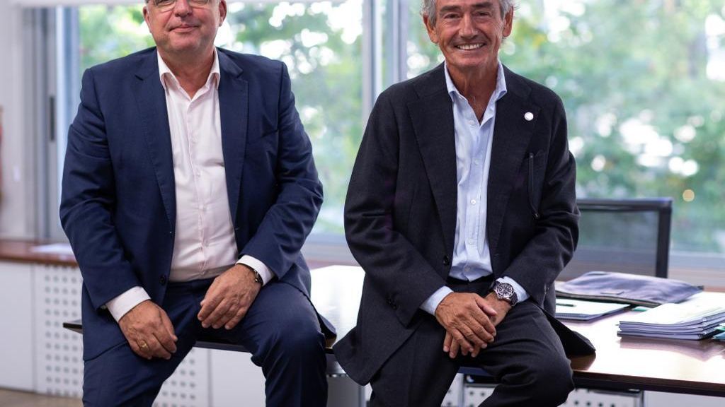 Los responsables de Konecta y Comdata.