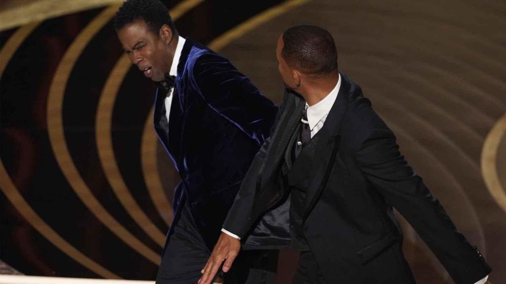 El momento en el que Will Smith abofeteó a Chris Rock.