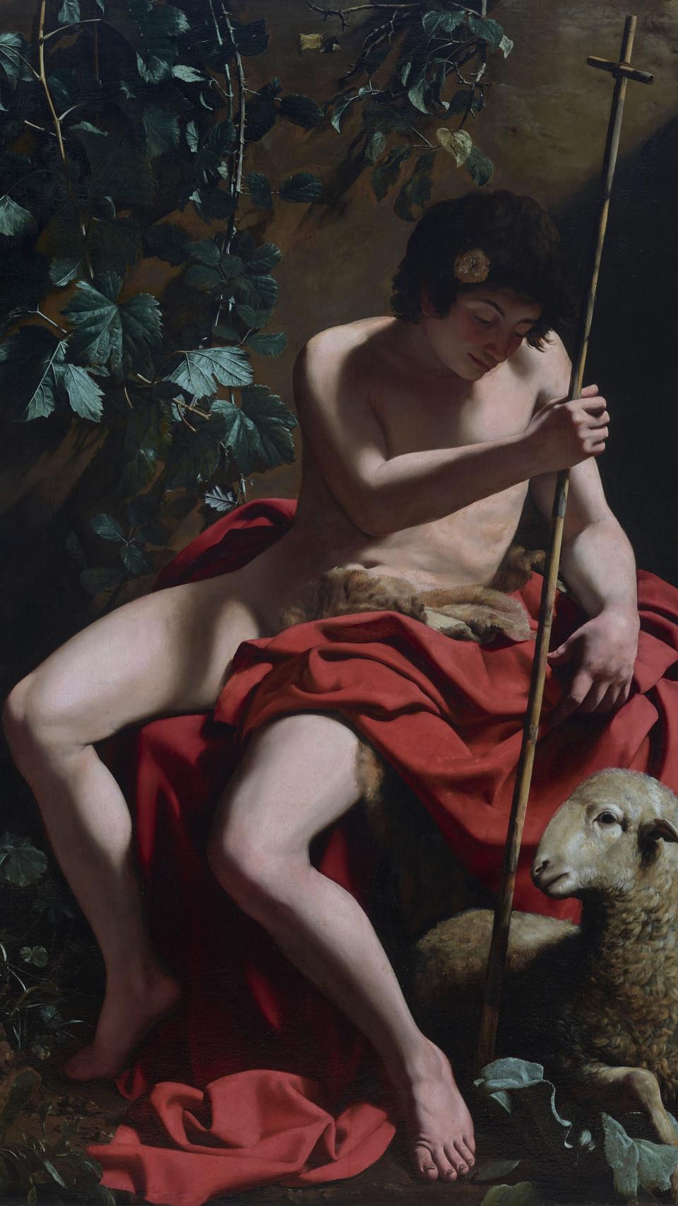 San Juan en el desierto, obra de Caravaggio