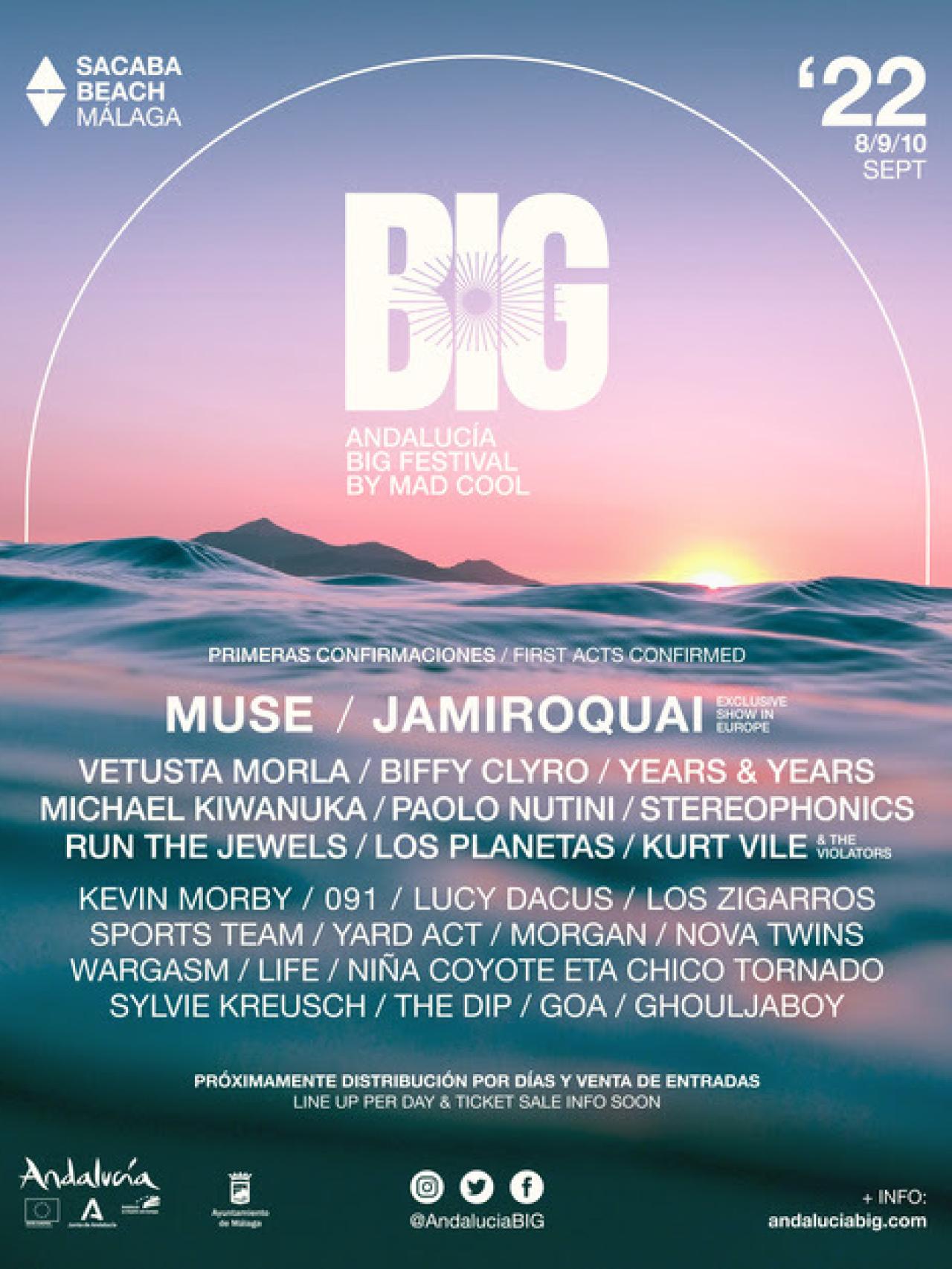 Cartel del Andalucía Big Festival.