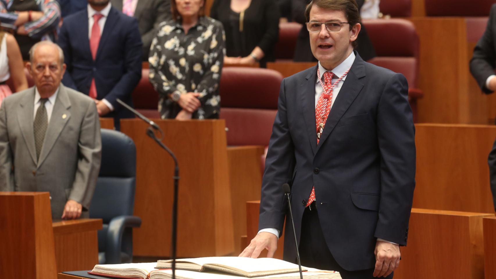 Toma de posesión de Alfonso Fernández Mañueco como presidente de la Junta el 12 de julio de 2019