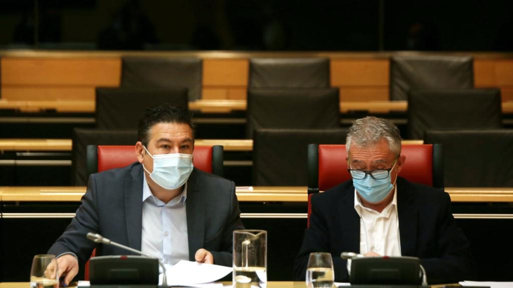 Luis Mariano Santos (UPL) junto a Ángel Ceña (Soria Ya)
