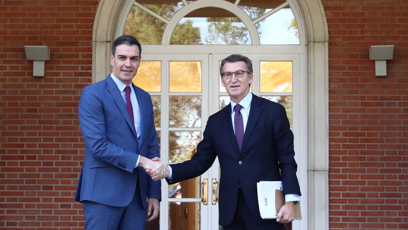 Pedro Sánchez y Alberto Núñez Feijóo