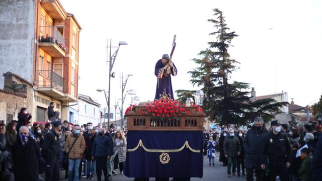 El traslado del Nazareno de San Frontis. Fotografía: JL Leal / ICAL