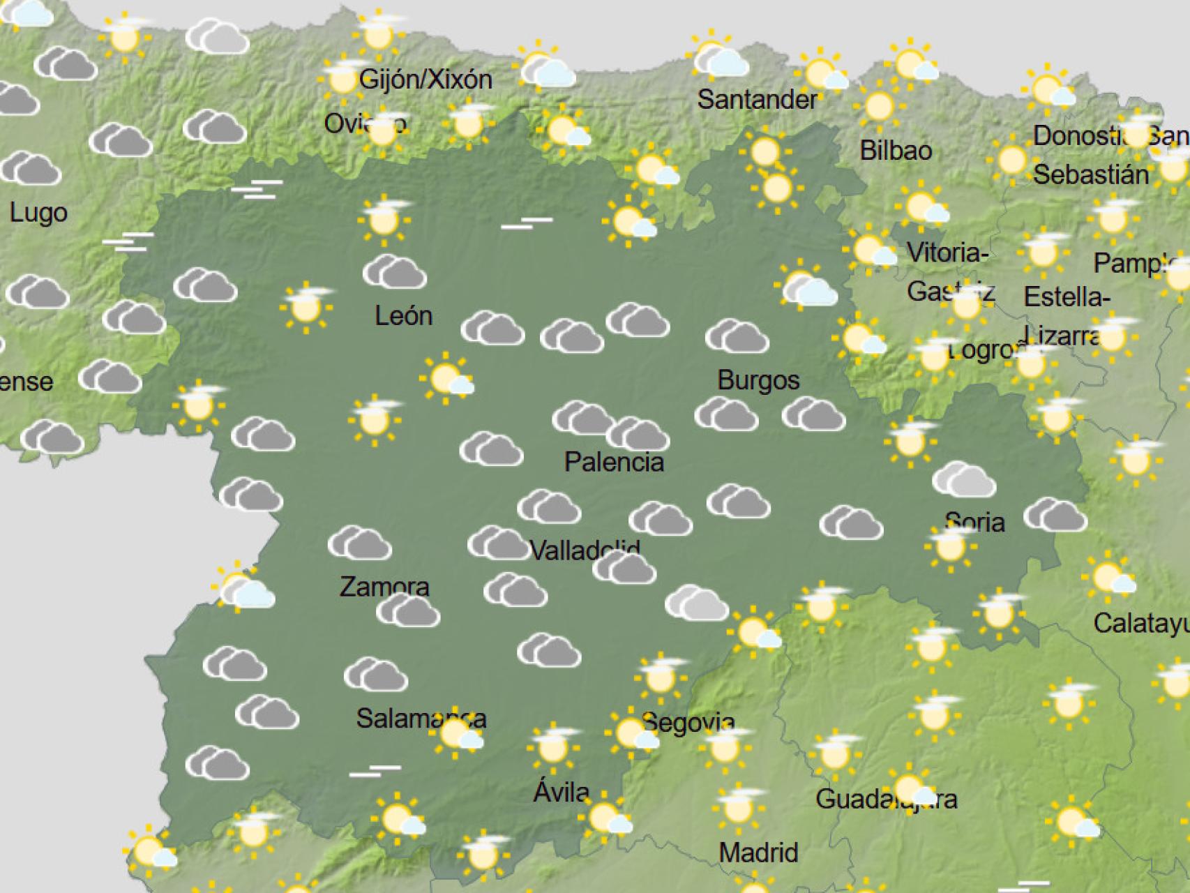 El tiempo para el jueves 7 de abril en Castilla y León