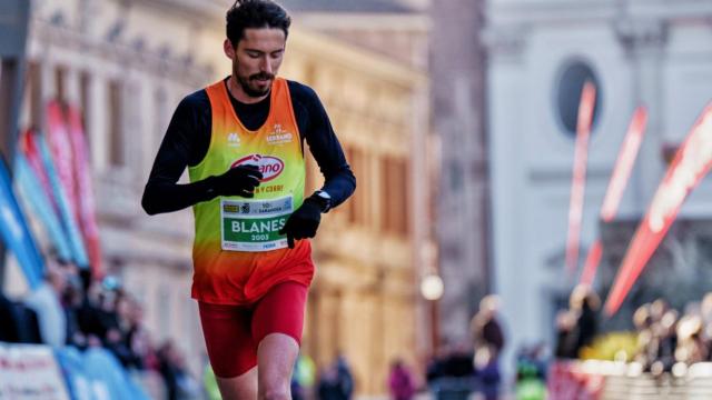 Andreu Blanes durante su última competición antes de su retirada temporal