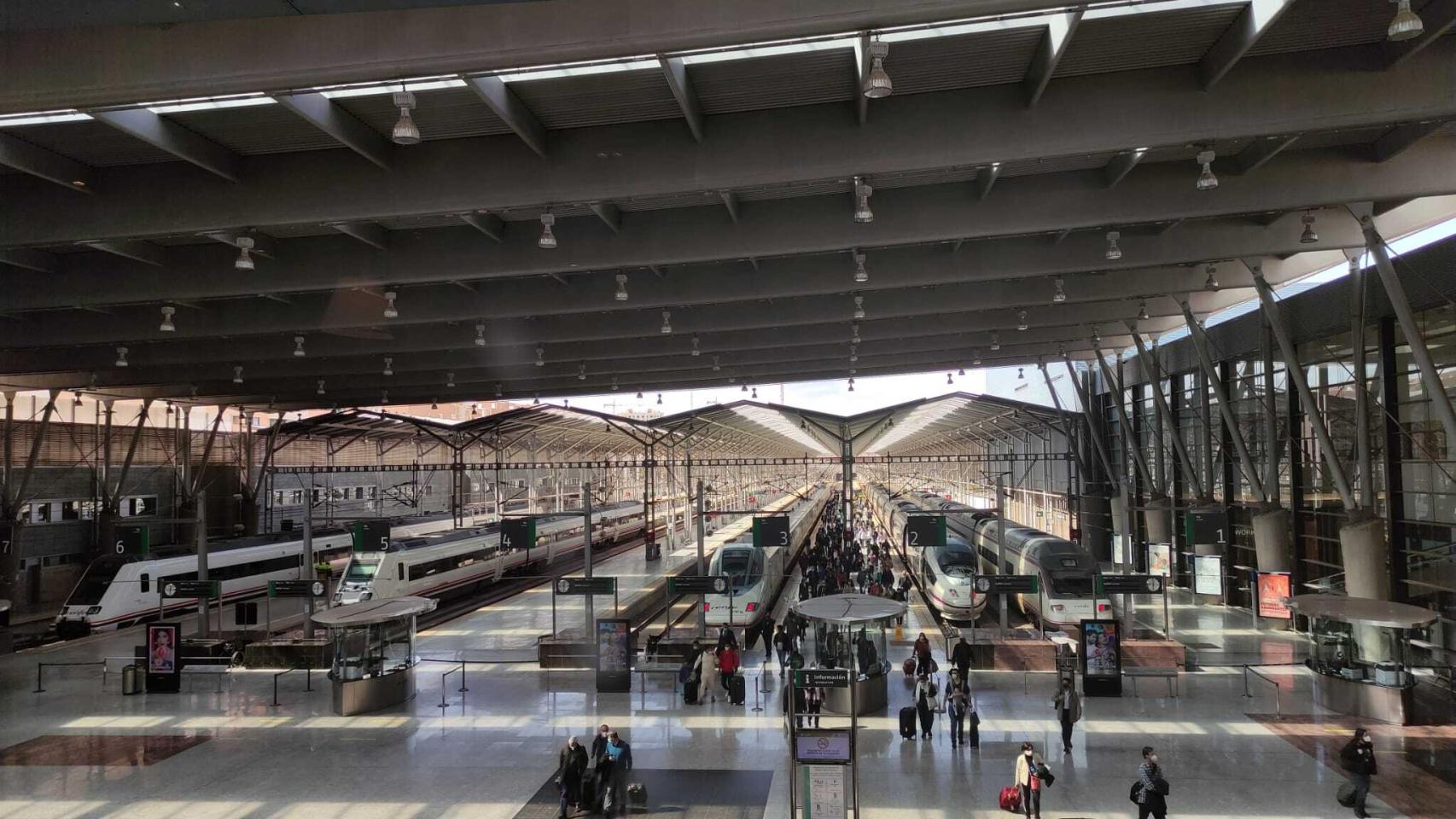 Vista de la estación de trenes Málaga María Zambrano.