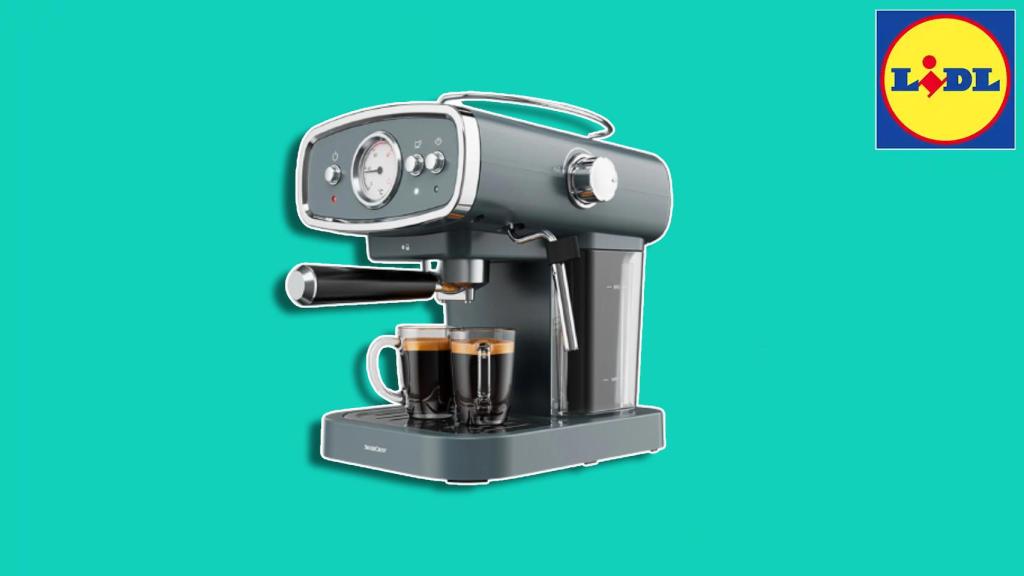 Así es la cafetera de Lidl.
