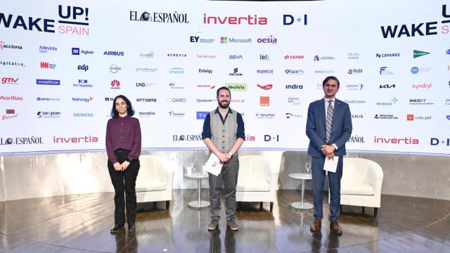 Sameer Chauhan, director United Nations International Computing Centre (UNICC) , Prado Nieto, chief business Relationship Management, Clients and Projects (UNICC) y Alberto Iglesias subdirector de D+i