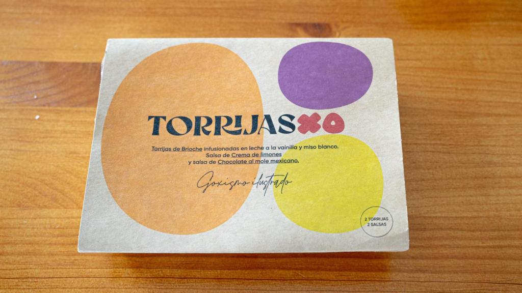 Envase de las torrijas de Dabiz Muñoz