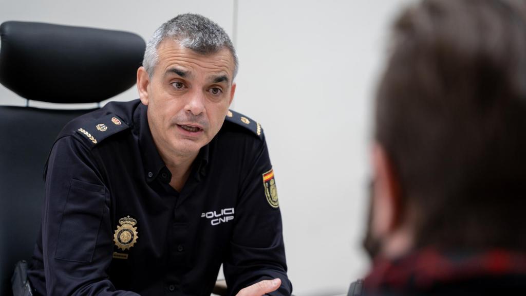 El inspector jefe Romero, durante su entrevista con EL ESPAÑOL.