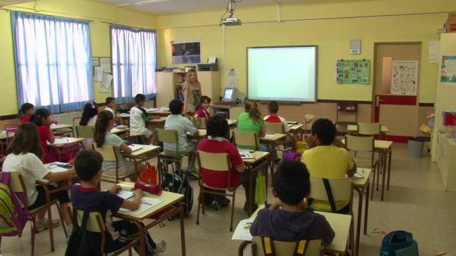 Una clase de un colegio de la Comunitat Valenciana.