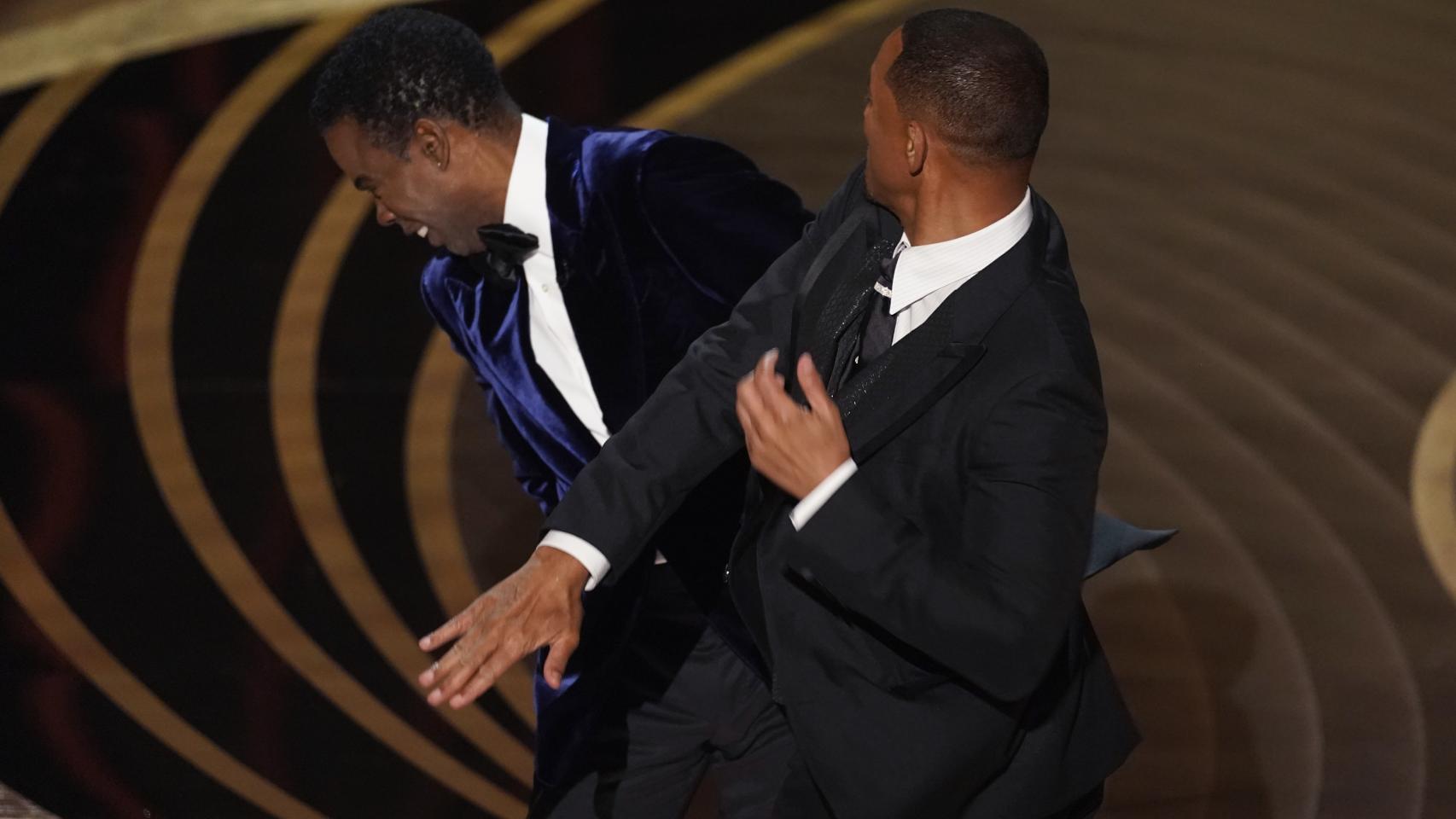 El momento en el que Will Smith abofeteó a Chris Rock.