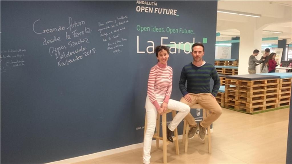 Los fundadores de la 'startup' malagueña HRider, en una imagen de archivo.
