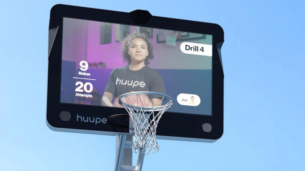 Así es la canasta de baloncesto inteligente.