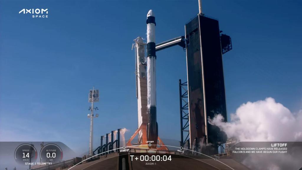 Despegue misión Ax-1