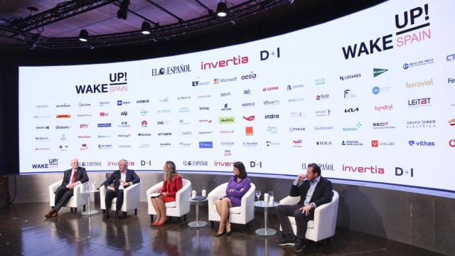 Imagen de la mesa redonda 'La transformación de las ciudades gracias a los fondos europeos', en la última jornada del 'Wake Up, Spain!'.