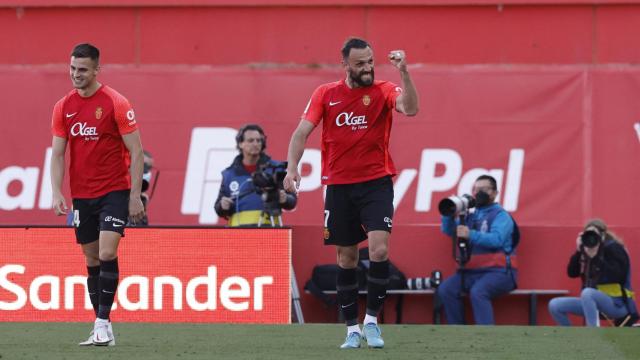 Vedat Muriqi celebra su gol.