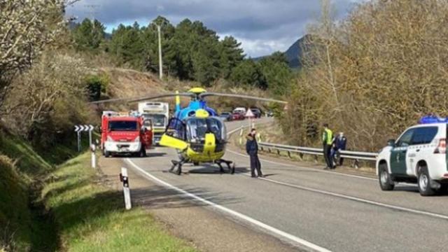 Accidente en Oña (Burgos) | Foto: @112cyl