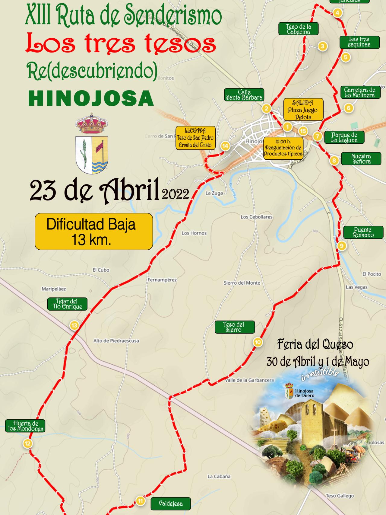 Plano Ruta de Hinojosa