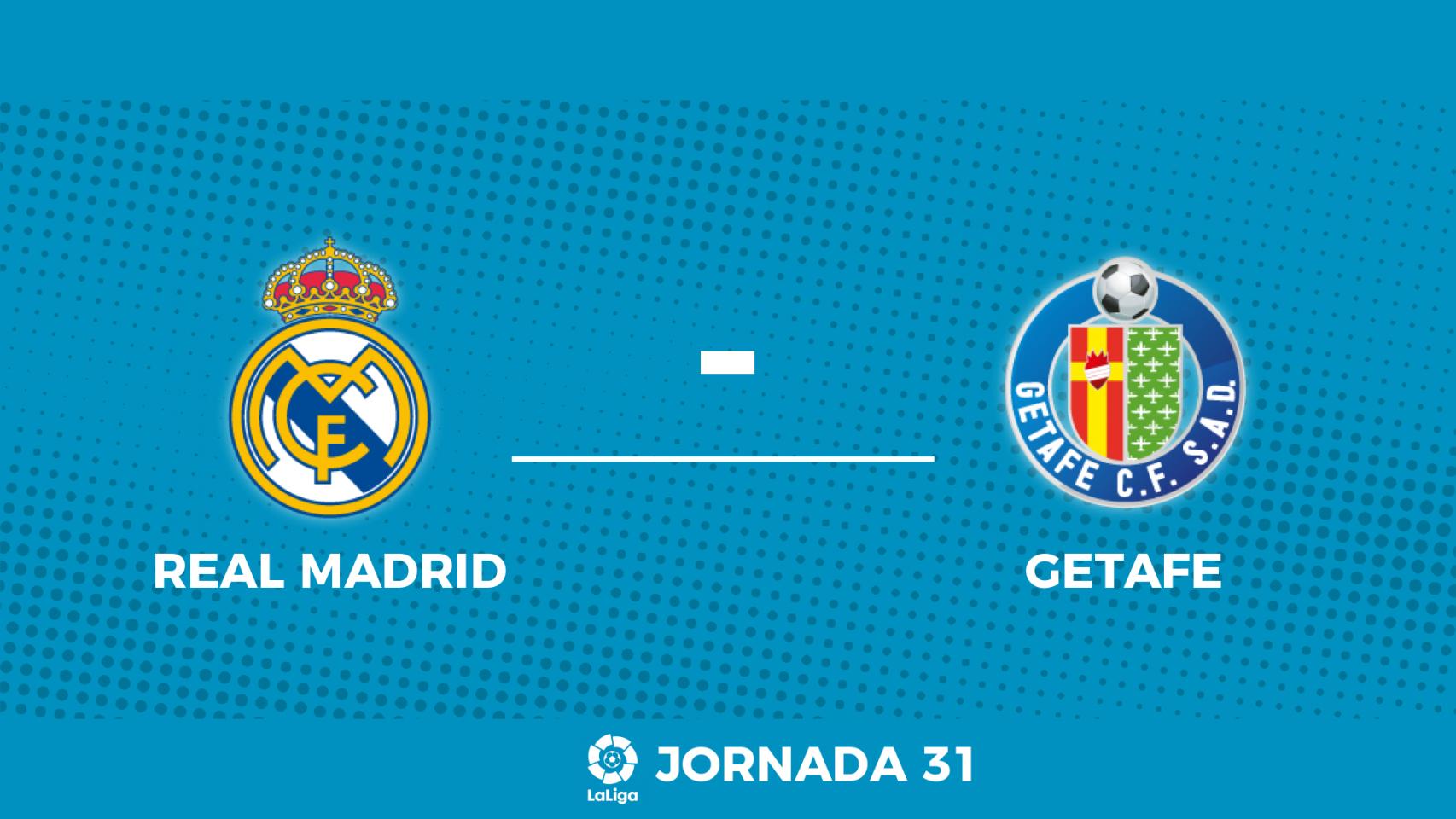 Streaming en directo | Real Madrid - Getafe (La Liga)