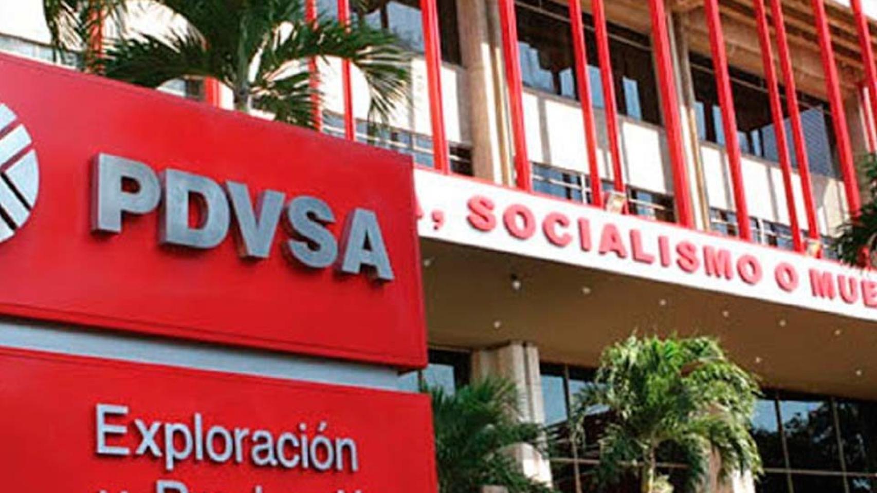 Fachada de la sede central de la petrolera estatal venezolana PDVSA.