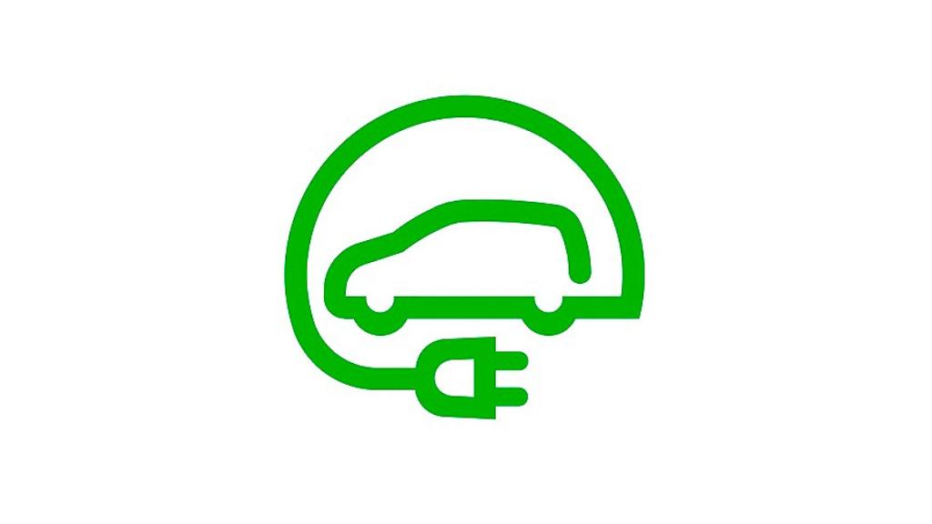Pictograma que anuncia localización para el vehículo eléctrico.