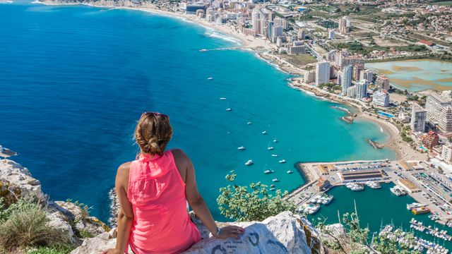 La costa de Alicante.