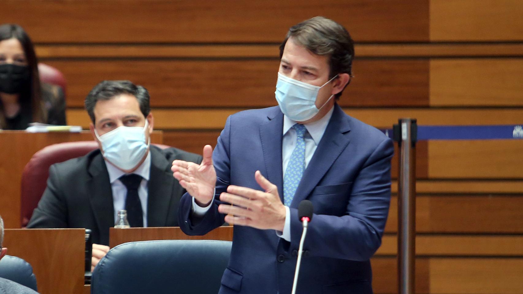 Mañueco en las Cortes, durante la pasada legislatura