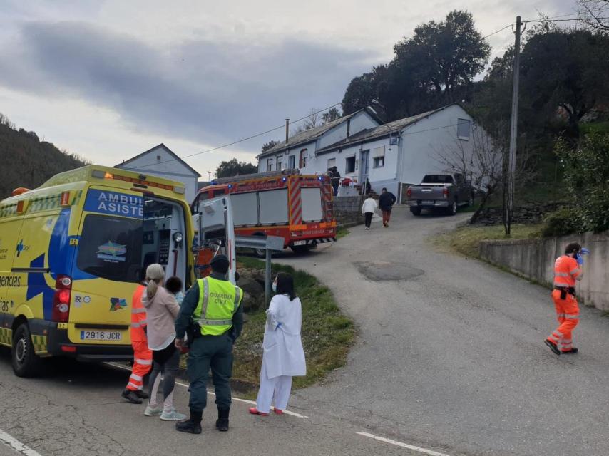 Icendio en una cocina de carbón en Almagarinos