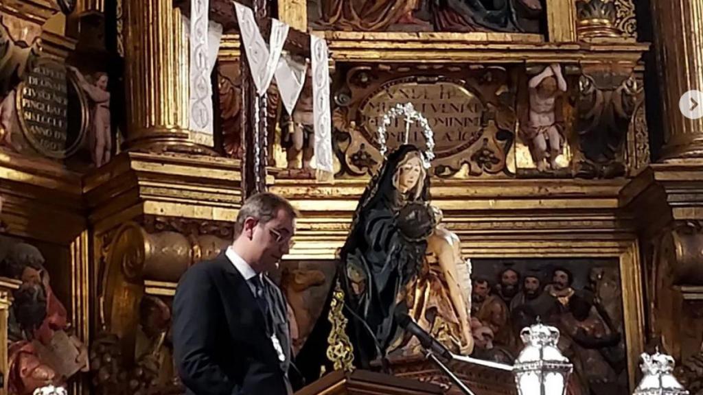 El historiador, riosecano y cofrade pronuncia un emotivo discurso