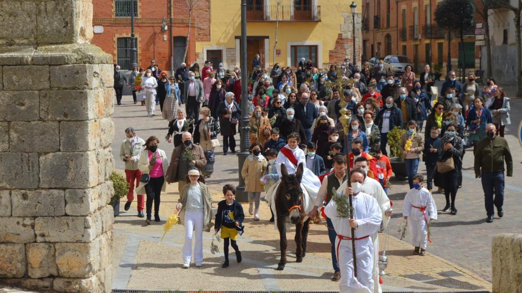 Procesión Domingo de Ramos en Cigales
