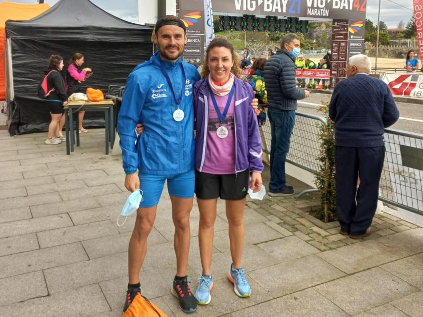 Kevin Marín, el Club Benavente Atletismo, en Vigo